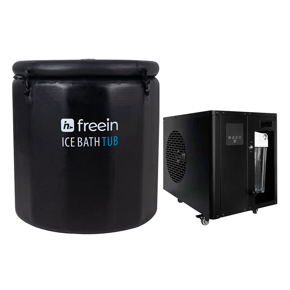 Freein Ice Bath Barrel with Step Stool