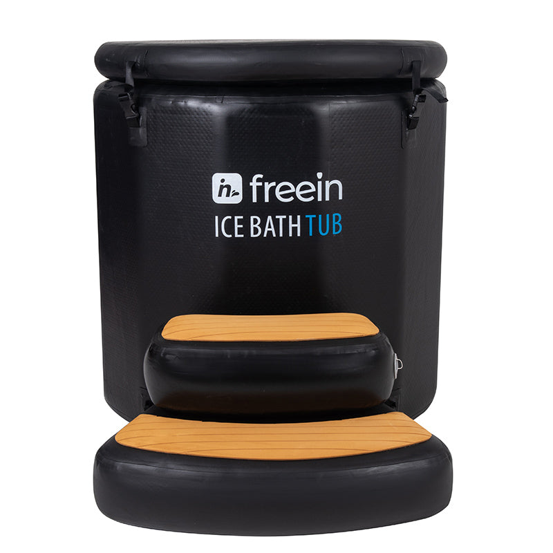 Freein Ice Bath Barrel with Step Stool