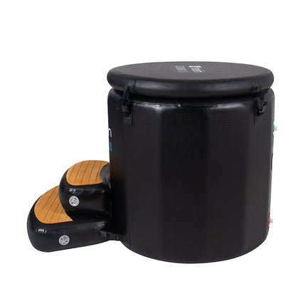 Freein Ice Bath Barrel with Step Stool