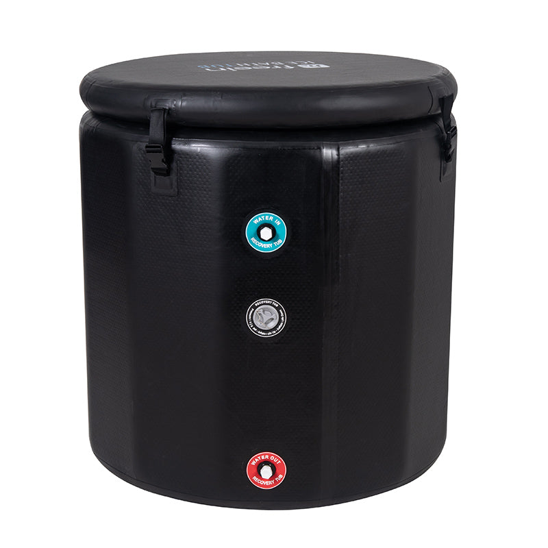 Freein Ice Bath Barrel with Step Stool